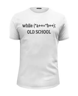 Заказать мужскую футболку в Москве. Футболка базовая Programmer: Old School от Eugene Pavlov - готовые дизайны и нанесение принтов.
