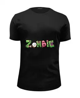 Заказать мужскую футболку в Москве. Футболка базовая ZOMBIE от CoolDesign - готовые дизайны и нанесение принтов.