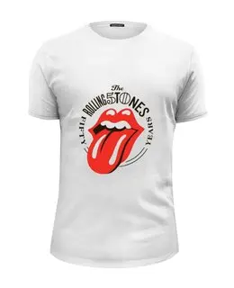 Заказать мужскую футболку в Москве. Футболка базовая The rolling stones от Gazimpa - готовые дизайны и нанесение принтов.