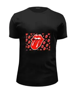 Заказать мужскую футболку в Москве. Футболка базовая Rolling Stones от gent777 - готовые дизайны и нанесение принтов.