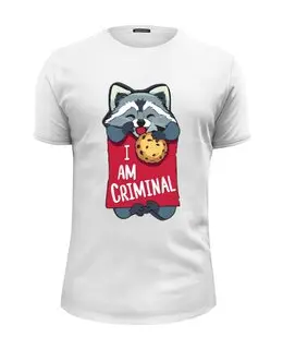 Заказать мужскую футболку в Москве. Футболка базовая I Am Criminal от MariYang  - готовые дизайны и нанесение принтов.