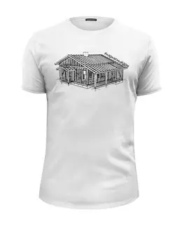 Заказать мужскую футболку в Москве. Футболка базовая Frame House 3 от Дмитрий Супрун - готовые дизайны и нанесение принтов.