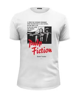 Заказать мужскую футболку в Москве. Футболка базовая Pulp Fiction от KinoArt - готовые дизайны и нанесение принтов.