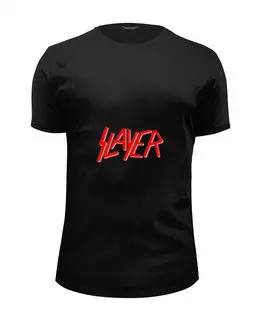Заказать мужскую футболку в Москве. Футболка базовая "Slayer" от Fedor - готовые дизайны и нанесение принтов.