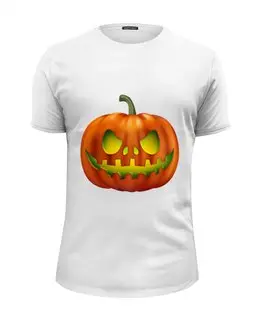 Заказать мужскую футболку в Москве. Футболка базовая pumpkin от queen  - готовые дизайны и нанесение принтов.