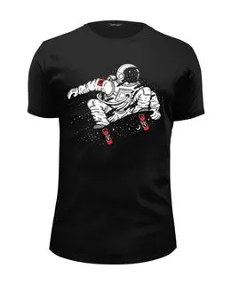 Заказать мужскую футболку в Москве. Футболка базовая Spaceboard от balden - готовые дизайны и нанесение принтов.