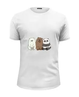 Заказать мужскую футболку в Москве. Футболка базовая Большая панда от cherdantcev - готовые дизайны и нанесение принтов.