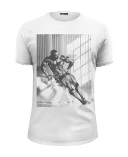 Заказать мужскую футболку в Москве. Футболка базовая Flex Wheeler от KinoArt - готовые дизайны и нанесение принтов.