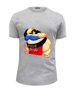 Заказать мужскую футболку в Москве. Футболка базовая Sumo Girl от Leichenwagen - готовые дизайны и нанесение принтов.