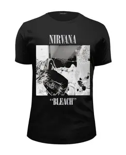 Заказать мужскую футболку в Москве. Футболка базовая Nirvana Bleach album t-shirt от rancid - готовые дизайны и нанесение принтов.