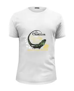 Заказать мужскую футболку в Москве. Футболка базовая Хамелеон  от T-shirt print  - готовые дизайны и нанесение принтов.