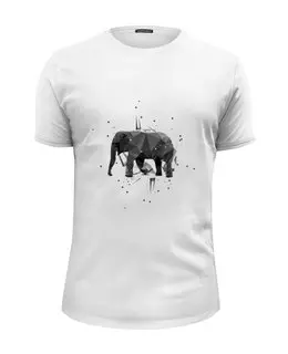 Заказать мужскую футболку в Москве. Футболка базовая Elephant от YellowCloverShop - готовые дизайны и нанесение принтов.