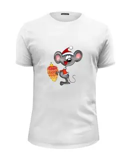 Заказать мужскую футболку в Москве. Футболка базовая год крысы от THE_NISE  - готовые дизайны и нанесение принтов.