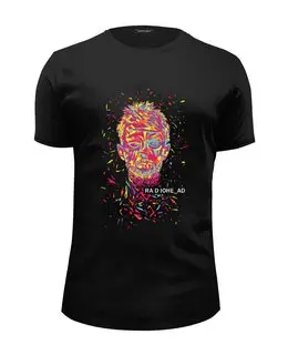 Заказать мужскую футболку в Москве. Футболка базовая Radiohead Thom Yorke in Color T-Shirt от ksnkch - готовые дизайны и нанесение принтов.