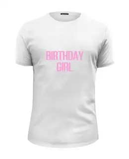 Заказать мужскую футболку в Москве. Футболка базовая Birthday girl от solariren - готовые дизайны и нанесение принтов.