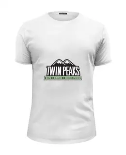 Заказать мужскую футболку в Москве. Футболка базовая Твин Пикс от Jimmy Flash - готовые дизайны и нанесение принтов.