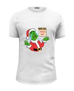 Заказать мужскую футболку в Москве. Футболка базовая Christmas от ZVER  - готовые дизайны и нанесение принтов.