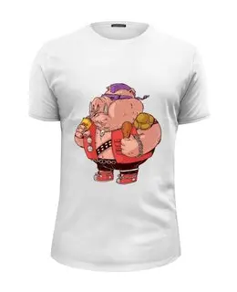 Заказать мужскую футболку в Москве. Футболка базовая Fat Pig от priceless - готовые дизайны и нанесение принтов.