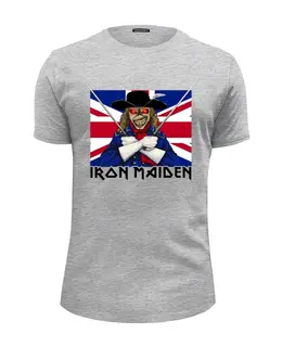 Заказать мужскую футболку в Москве. Футболка базовая Iron Maiden Band от Leichenwagen - готовые дизайны и нанесение принтов.