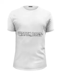Заказать мужскую футболку в Москве. Футболка базовая Watch_Dogs by PJ от bloodw7nd - готовые дизайны и нанесение принтов.