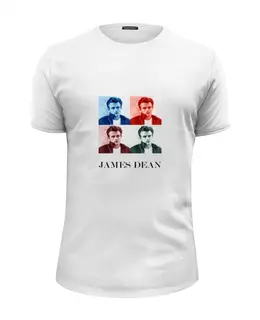Заказать мужскую футболку в Москве. Футболка базовая Джеймс Дин James Dean от James Dean - готовые дизайны и нанесение принтов.