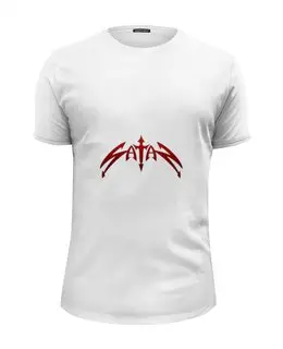 Заказать мужскую футболку в Москве. Футболка базовая Satan  от T-shirt print  - готовые дизайны и нанесение принтов.