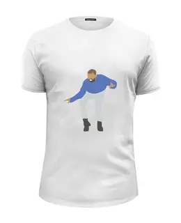 Заказать мужскую футболку в Москве. Футболка базовая Дрейк  от originals - готовые дизайны и нанесение принтов.