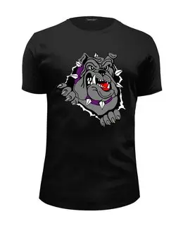 Заказать мужскую футболку в Москве. Футболка базовая Bulldog от Tony Rizzo - готовые дизайны и нанесение принтов.