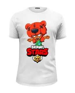 Заказать мужскую футболку в Москве. Футболка базовая BRAWL STARS NITA от geekbox - готовые дизайны и нанесение принтов.