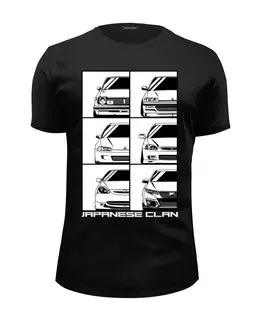 Заказать мужскую футболку в Москве. Футболка базовая Honda Civic Generation от Oleg Markaryan - готовые дизайны и нанесение принтов.