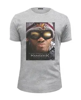 Заказать мужскую футболку в Москве. Футболка базовая Хэнкок / Hancock от KinoArt - готовые дизайны и нанесение принтов.
