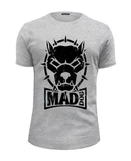 Заказать мужскую футболку в Москве. Футболка базовая Mad dog от Серега Шнайдер - готовые дизайны и нанесение принтов.