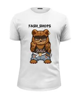 Заказать мужскую футболку в Москве. Футболка базовая Fash_Shops SWAG от Sergio Happy - готовые дизайны и нанесение принтов.