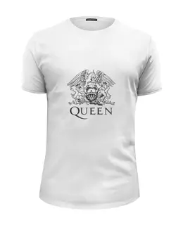 Заказать мужскую футболку в Москве. Футболка базовая Queen от Fedor - готовые дизайны и нанесение принтов.