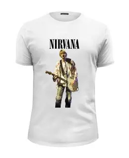 Заказать мужскую футболку в Москве. Футболка базовая Nirvana  от rancid - готовые дизайны и нанесение принтов.