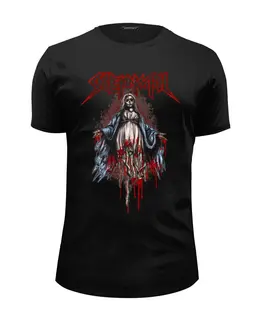 Заказать мужскую футболку в Москве. Футболка базовая Skeletonwitch от Leichenwagen - готовые дизайны и нанесение принтов.