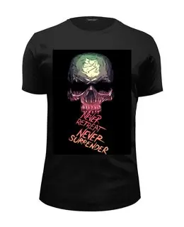 Заказать мужскую футболку в Москве. Футболка базовая Skull - 3 от Vladec11 - готовые дизайны и нанесение принтов.