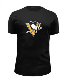 Заказать мужскую футболку в Москве. Футболка базовая Pittsburgh Penguins / NHL USA от KinoArt - готовые дизайны и нанесение принтов.