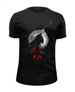 Заказать мужскую футболку в Москве. Футболка базовая Бэтмен  от T-shirt print  - готовые дизайны и нанесение принтов.