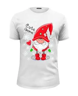 Заказать мужскую футболку в Москве. Футболка базовая Merry Christmas  от T-shirt print  - готовые дизайны и нанесение принтов.