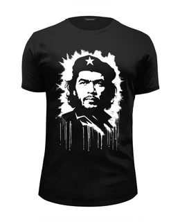Заказать мужскую футболку в Москве. Футболка базовая Че Гевара от Рустам Юсупов - готовые дизайны и нанесение принтов.
