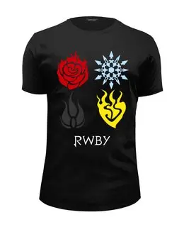 Заказать мужскую футболку в Москве. Футболка базовая RWBY  от geekbox - готовые дизайны и нанесение принтов.