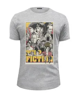 Заказать мужскую футболку в Москве. Футболка базовая Pulp Fiction family от KinoArt - готовые дизайны и нанесение принтов.