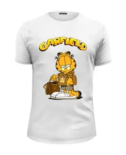 Заказать мужскую футболку в Москве. Футболка базовая ❖ Garfield Shopping❖ от balden - готовые дизайны и нанесение принтов.