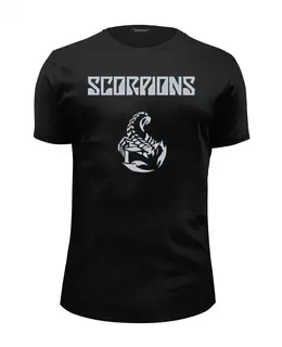 Заказать мужскую футболку в Москве. Футболка базовая Scorpions Band от Leichenwagen - готовые дизайны и нанесение принтов.