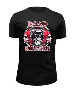 Заказать мужскую футболку в Москве. Футболка базовая Road Killers от balden - готовые дизайны и нанесение принтов.