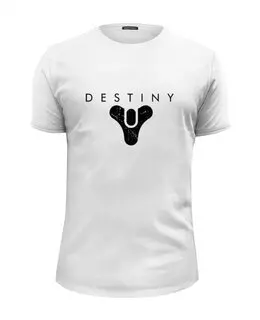 Заказать мужскую футболку в Москве. Футболка базовая Destiny 2 от THE_NISE  - готовые дизайны и нанесение принтов.