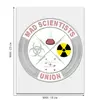Заказать термоаппликацию в Москве. Термонаклейка DTF, 18x23 см (2 шт.) Mad scientists union от Andy Quarry - готовые дизайны и нанесение принтов.