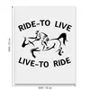 Заказать термоаппликацию в Москве. Термонаклейка DTF, 18x23 см (2 шт.) Ride to life от Antaya - готовые дизайны и нанесение принтов.