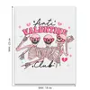 Заказать термоаппликацию в Москве. Термонаклейка DTF, 18x23 см (2 шт.) Anti Valentine Club от Александр Серебренников - готовые дизайны и нанесение принтов.